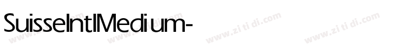 Suisse Intl Medium字体转换